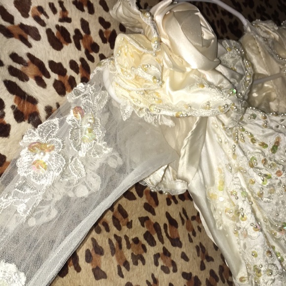 Vintage wedding dress 70s 4 - Picture 6 of 11